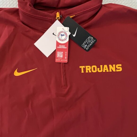 NWT Nike USC Trojans California College Football Pullover Jacket Dri Fit $90 XL - Picture 4 of 14